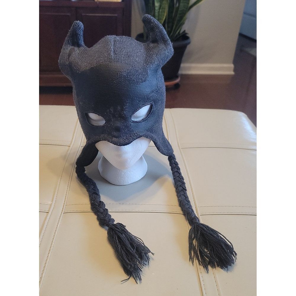 Batman Gray Mask Hat or Cap Knit